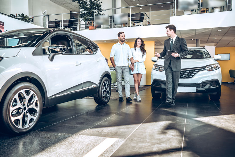 Achat d'une voiture neuve auprès d'un concessionnaire automobile