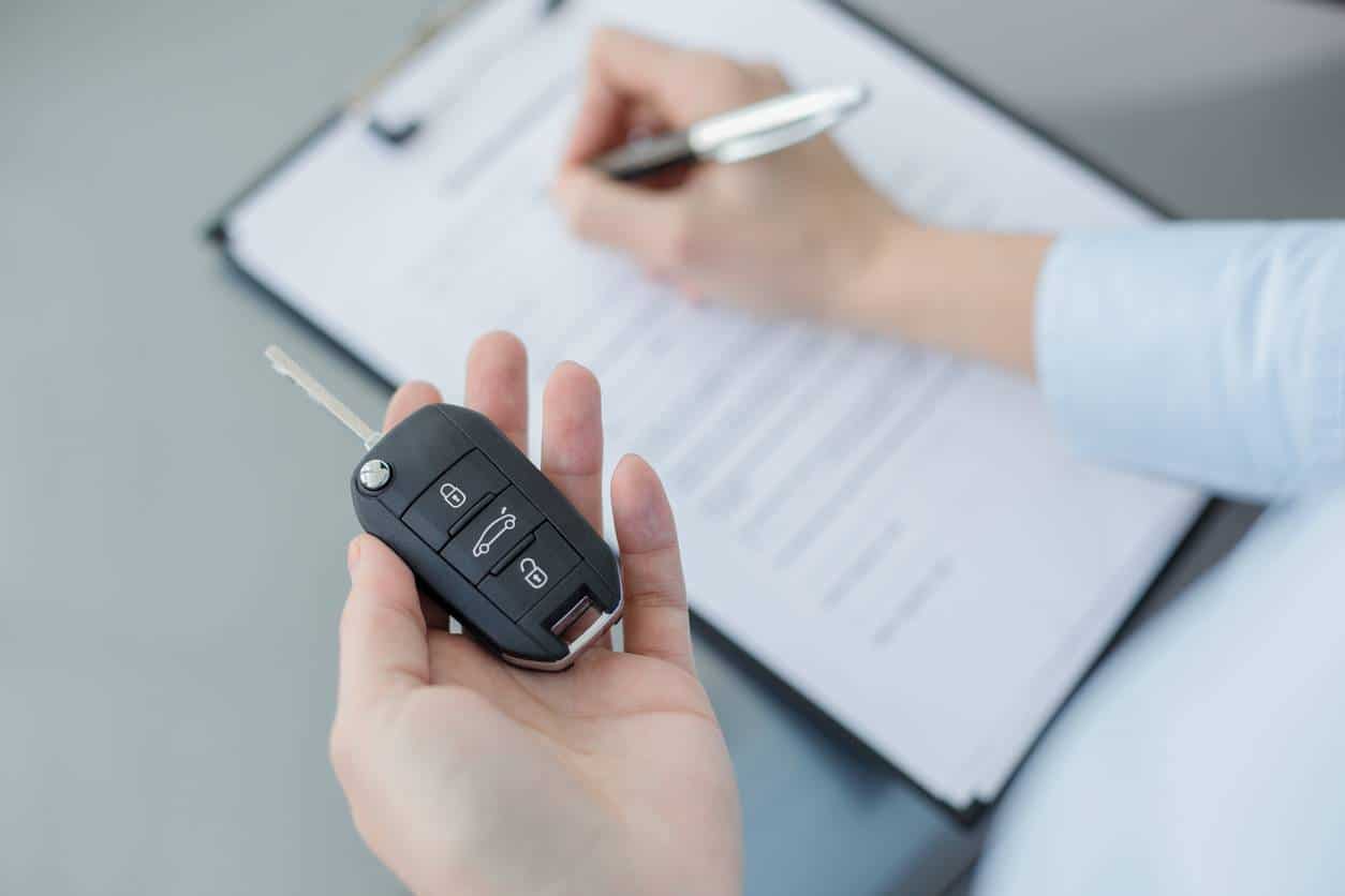 Les documents de la vente d'une voiture